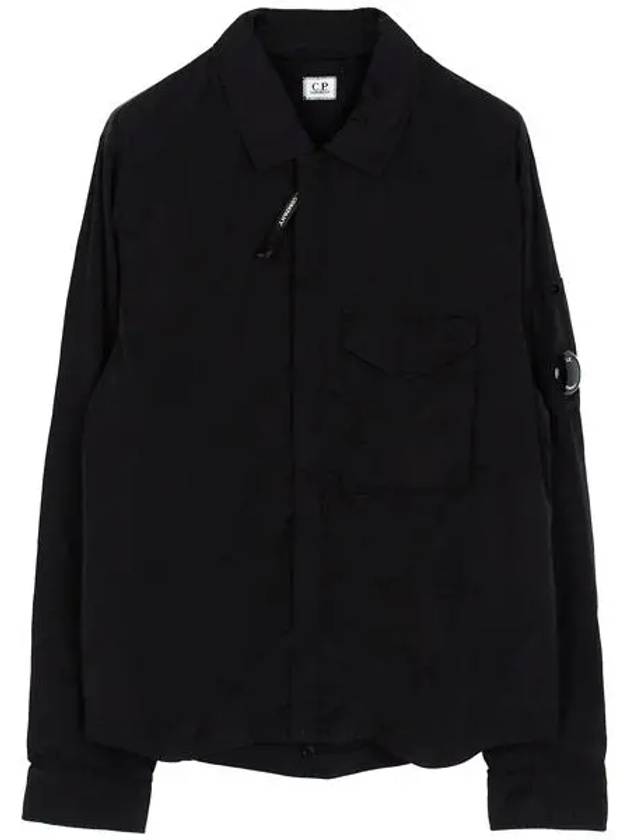 Chrome-R Zip-Up Over Long Sleeve Shirt Black - CP COMPANY - BALAAN 5