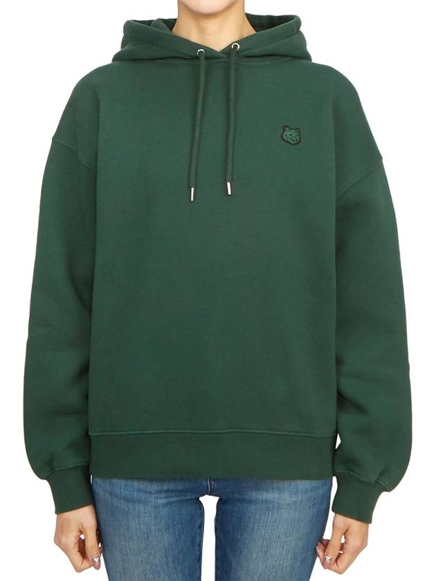 Bold Head Fox Patch Comfort Hooded Bottle Green - MAISON KITSUNE - BALAAN 2