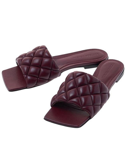 Padded Quilted Slippers Red - BOTTEGA VENETA - BALAAN 2