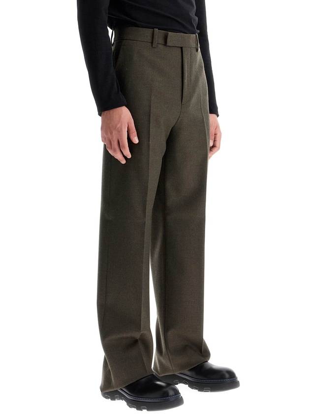 wool twill trousers in eight - BURBERRY - BALAAN 2