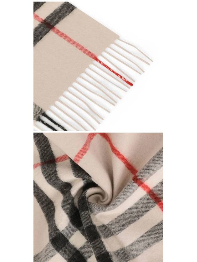 Classic Check Cashmere Scarf Ivory - BURBERRY - BALAAN 4