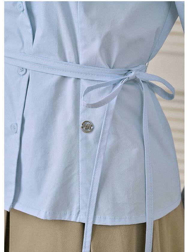 Floriography Heart Line Strap Shirt Sora - MICANE - BALAAN 6