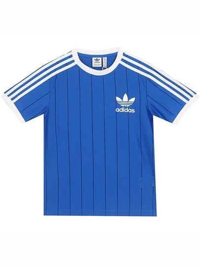 Adicolor 3 Stripes Pinstripe Short Sleeve T-Shirt Blue - ADIDAS - BALAAN 2