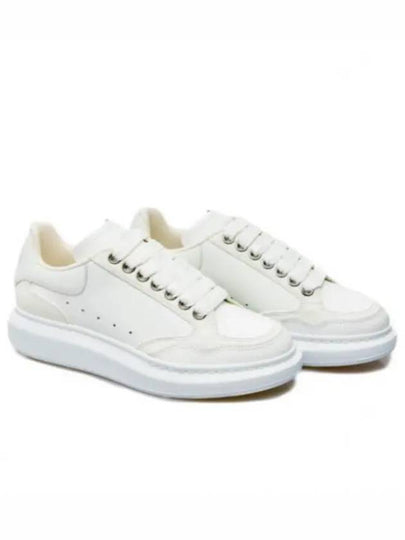 Larry Two Tone Suede Leather Low Top Sneakers White - ALEXANDER MCQUEEN - BALAAN 2