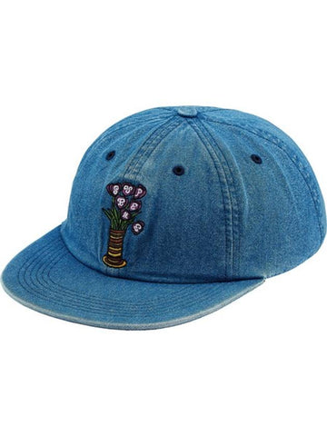 18FW Flowers 6Panel Cap Denim - SUPREME - BALAAN 1