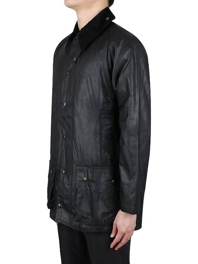 Men's Beaufort Wax Jacket Black - BARBOUR - BALAAN 5