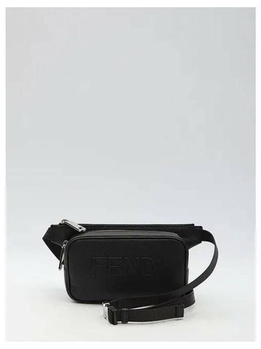 Roma Leather Belt Bag Black - FENDI - BALAAN 2