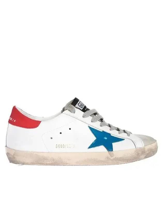 Superstar Star Leather Low Top Sneakers Blue White - GOLDEN GOOSE - BALAAN 1