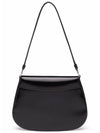 Cleo Brushed Flap Shoulder Bag Black - PRADA - BALAAN 3