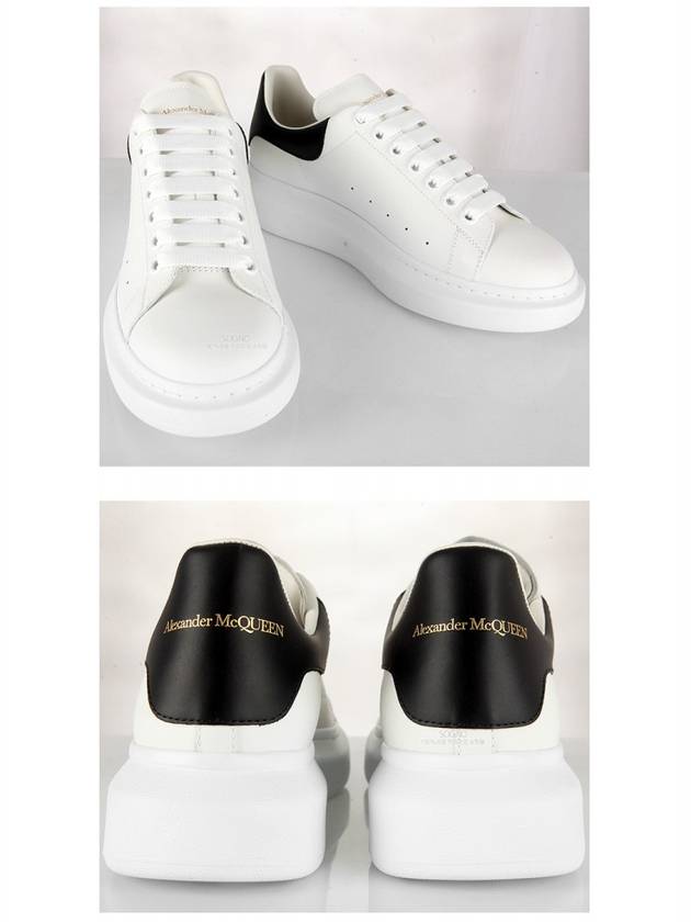 Oversized Leather Tab Low Top Sneakers White - ALEXANDER MCQUEEN - BALAAN 5