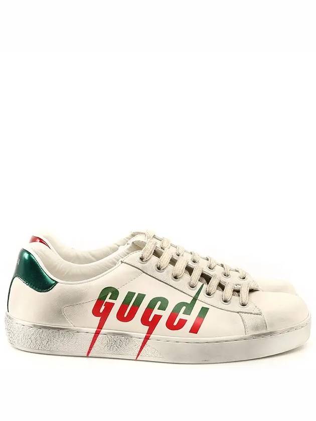 Ace Blade Low Top Sneakers White - GUCCI - BALAAN 4