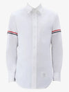 Armband Oxford Long Sleeve Shirt White - THOM BROWNE - BALAAN 2