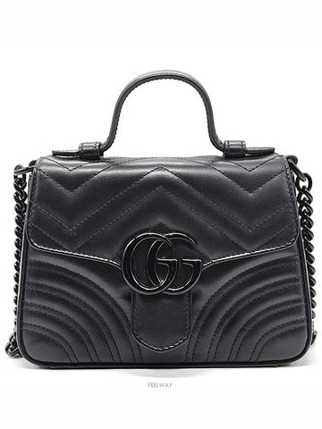 GG Marmont Mini Top Handle Bag 702563 L199926 - GUCCI - BALAAN 1