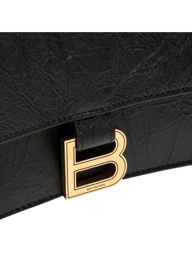 Crush Medium Shoulder Bag Black - BALENCIAGA - BALAAN 6