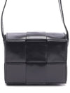 Cassette Small Leather Cross Bag Black - BOTTEGA VENETA - BALAAN 3