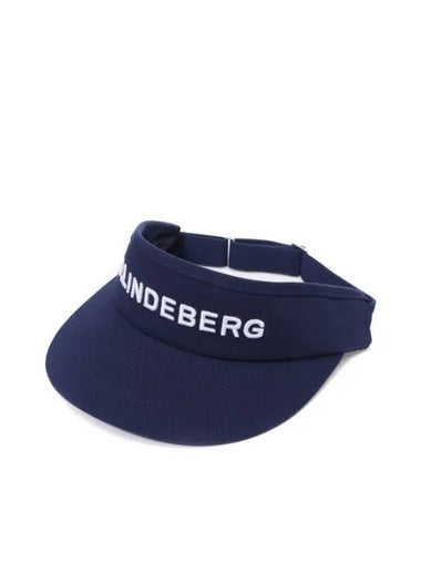 Viktor Embroidered Logo Visor Navy - J.LINDEBERG - BALAAN 1