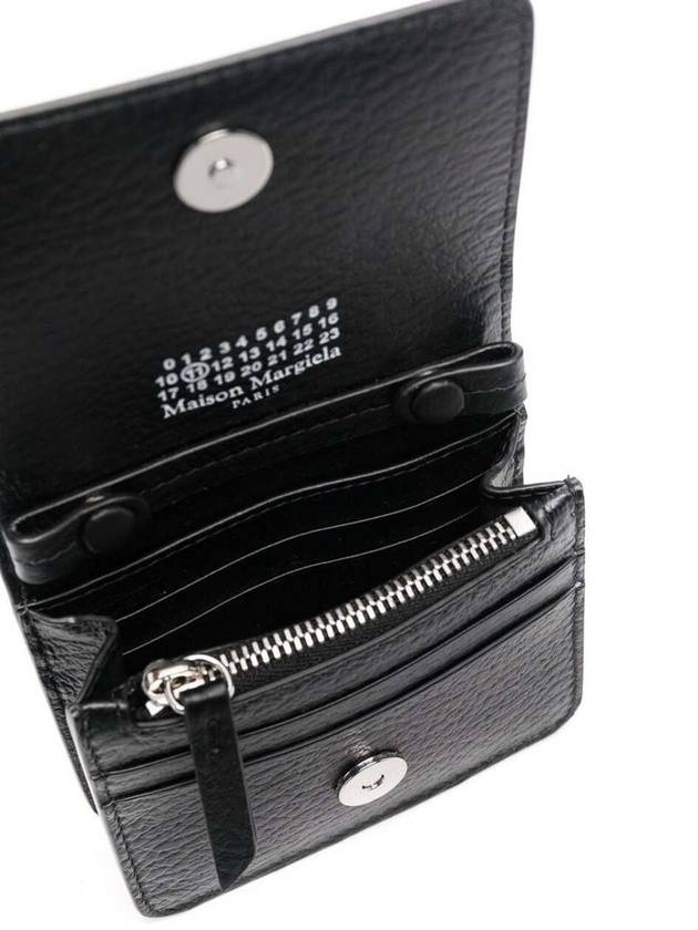 Embroidery Logo Chain Cald Wallet Black - MAISON MARGIELA - BALAAN 4