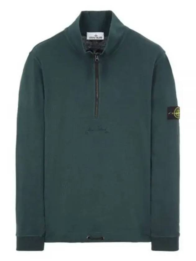 Edition Half Zip-up Sweatshirt Dark Green - STONE ISLAND - BALAAN 2