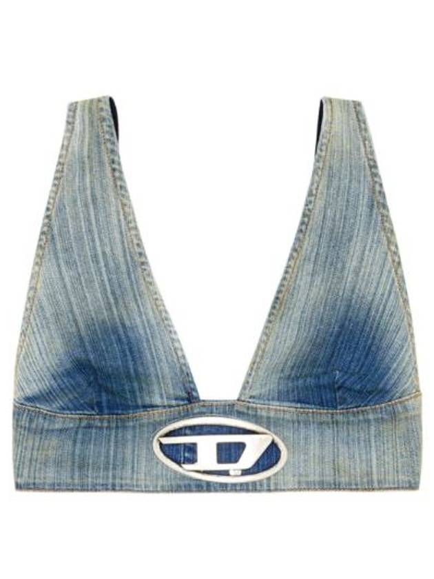 The Elly S Denim Crop Top A142920CBCX - DIESEL - BALAAN 6