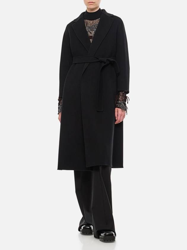 Esturian Virgin Wool Single Coat Black - S MAX MARA - BALAAN 3