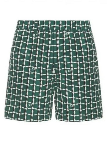 Lattice Nylon Short Green - MALBON GOLF - BALAAN 1