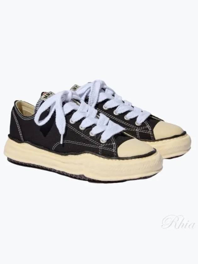 A09FW733 Black Peterson VL OG Sole Canvas Low Top Sneakers - MIHARA YASUHIRO - BALAAN 1