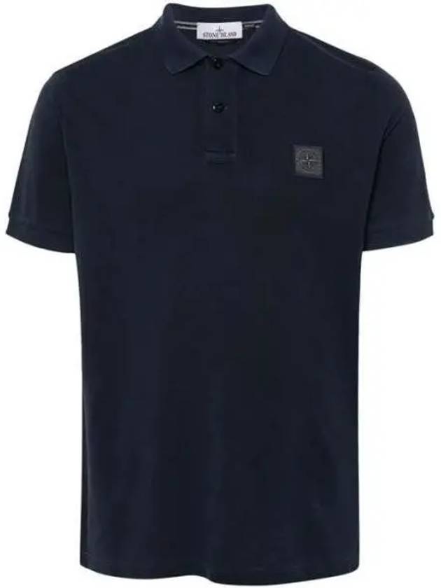 80152SC67 Logo Patch Pique Polo Short Sleeve T Shirt 1066314 - STONE ISLAND - BALAAN 1