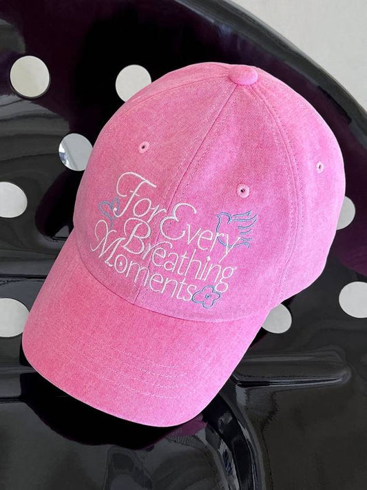 FOR EVERY BREATHING MOMENT CAP PINK Ball cap pink - GOCORI - BALAAN 1