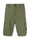 Cargo Bermuda Shorts Olive Green - STONE ISLAND - BALAAN 2