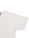 Embroidered Logo City Short Sleeve T-Shirt White - GUCCI - BALAAN 5