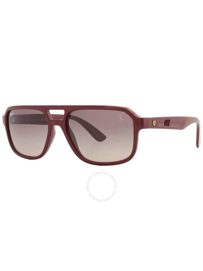 Ray Ban Scuderia Ferrari Grey Graduient Navigator Unisex Sunglasses RB4414M F68511 58 - RAY-BAN - BALAAN 2