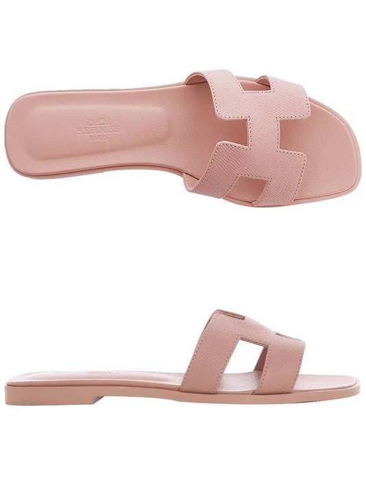 Oran Leather Sandals Rose Of - HERMES - BALAAN 2