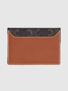 Triomphe Canvas Calfskin Card Wallet Tan - CELINE - BALAAN 5