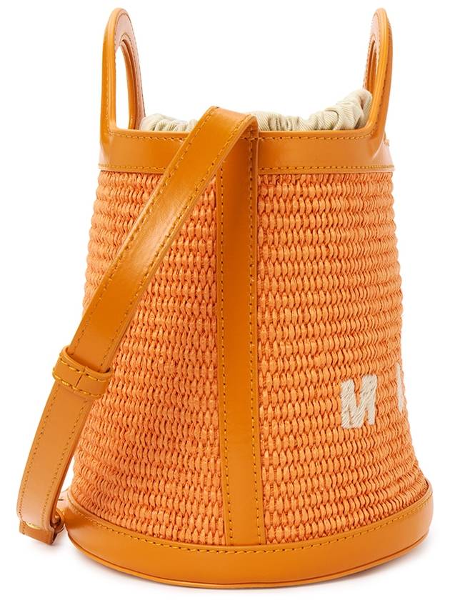 Tropicalia Small Bucket Bag Orange - MARNI - BALAAN 4