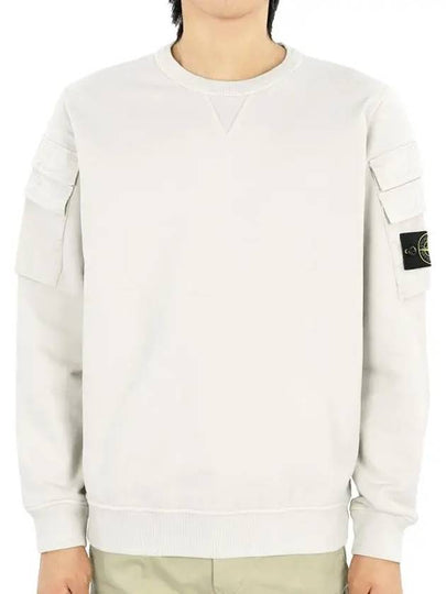 Men's Wappen Patch Cargo Pocket Sweatshirt Plaster - STONE ISLAND - BALAAN 2