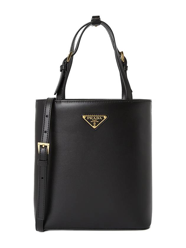 Triangle Logo Tote Bag Black - PRADA - BALAAN 2