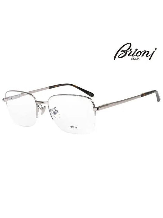 Glasses Frame BR0075O 002 Semi-Rimless Metal Men Women Glasses - BRIONI - BALAAN 1