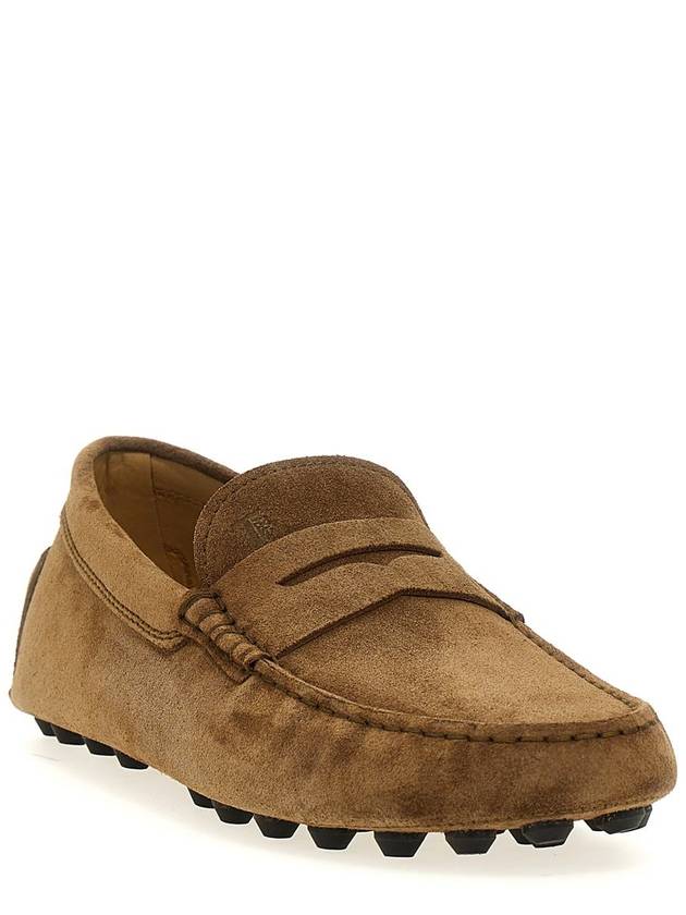 Gommino Bubble Suede Driving Shoes Brown - TOD'S - BALAAN 3