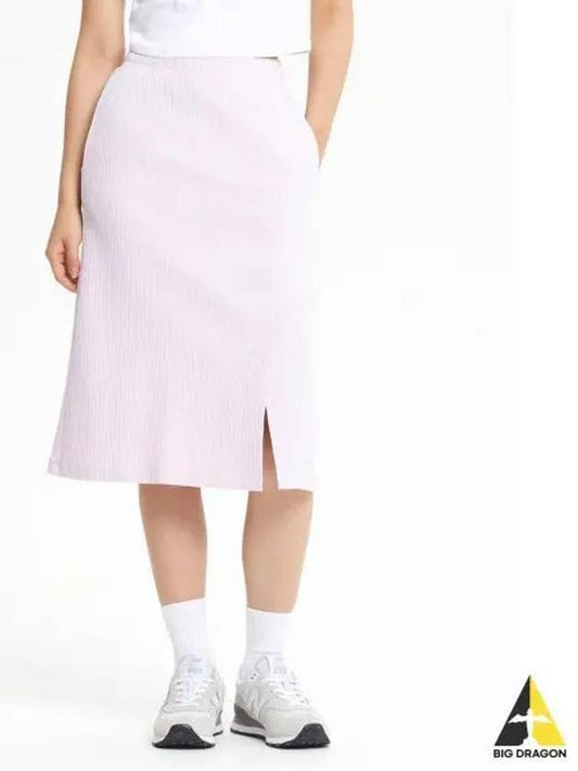 NBNWE3W802 WOMEN SOFT RIBBED SKIRT LIGHT PINK - NEW BALANCE - BALAAN 1