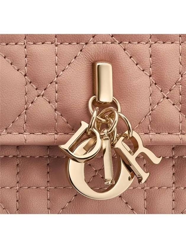 Miss Cannage Lambskin Mini Bag Bag Rose Des Vents - DIOR - BALAAN 6