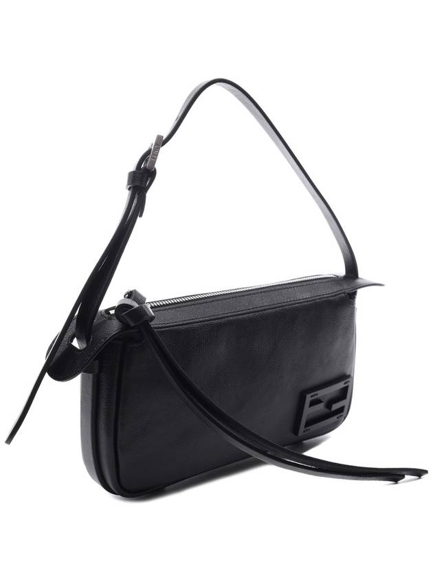 Simply Mini Leather Shoulder Bag Black - FENDI - BALAAN 4