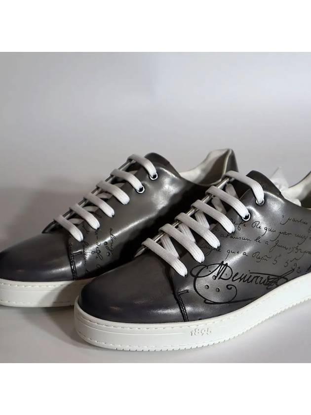 Playtime Scritto Low-Top Sneakers Grey - BERLUTI - BALAAN 5