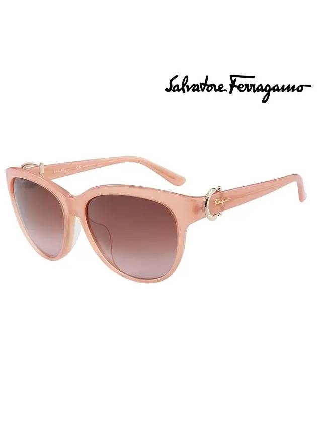 Eyewear Round Sunglasses Pink - SALVATORE FERRAGAMO - BALAAN 3