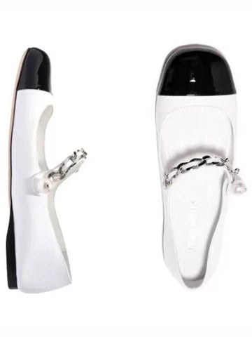 leather ballerina shoes women - MIU MIU - BALAAN 1