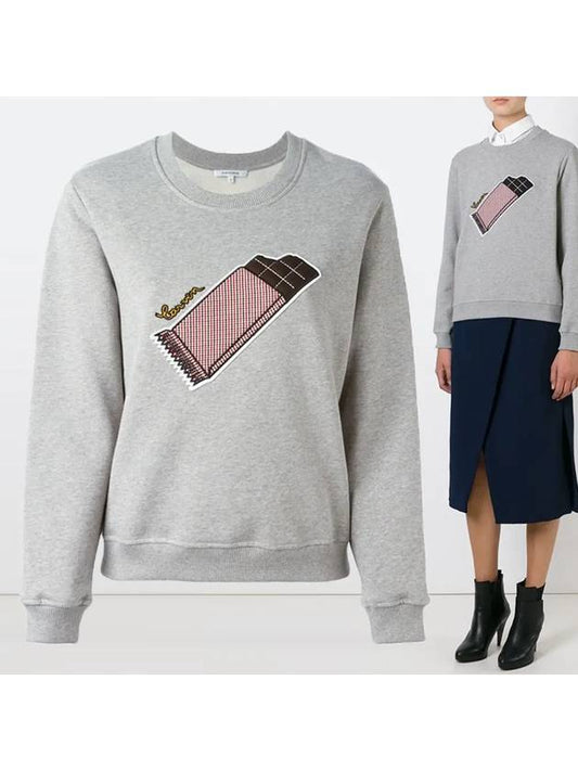 11th Anniversary Chocolate Bar Patch Sweatshirt Gray 700TS53 804 - CARVEN - BALAAN 1