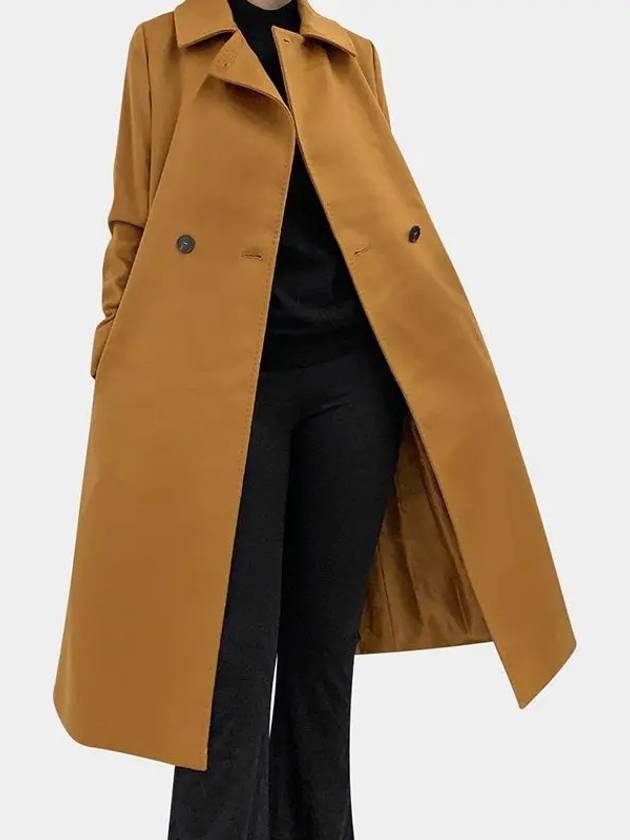 Bcollag Style Wool Single Coat Camel - MAX MARA - BALAAN 3