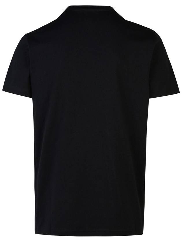 Balmain Black Cotton T-Shirt - BALMAIN - BALAAN 3