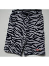 Zebra Green Logo Patch Shorts Grey - KENZO - BALAAN.