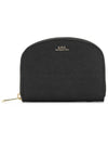 Half Moon Demi Lune Compact Half Wallet Black - A.P.C. - BALAAN 3