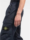 Men's Wappen Patch Straight Pants Navy - STONE ISLAND - BALAAN 6